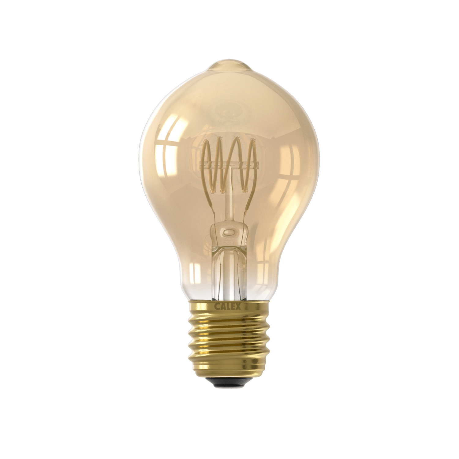 Calex Lampe LED à filament spirale - E27 - A60 - Or