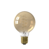 Calex Spiral Filament LED Bulb - E27 - G80 - Gold