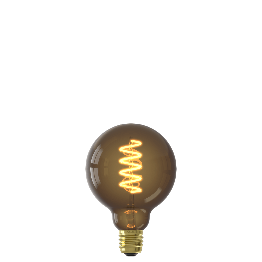 Calex Spiral Filament LED Bulb - E27 - G95 - Natural