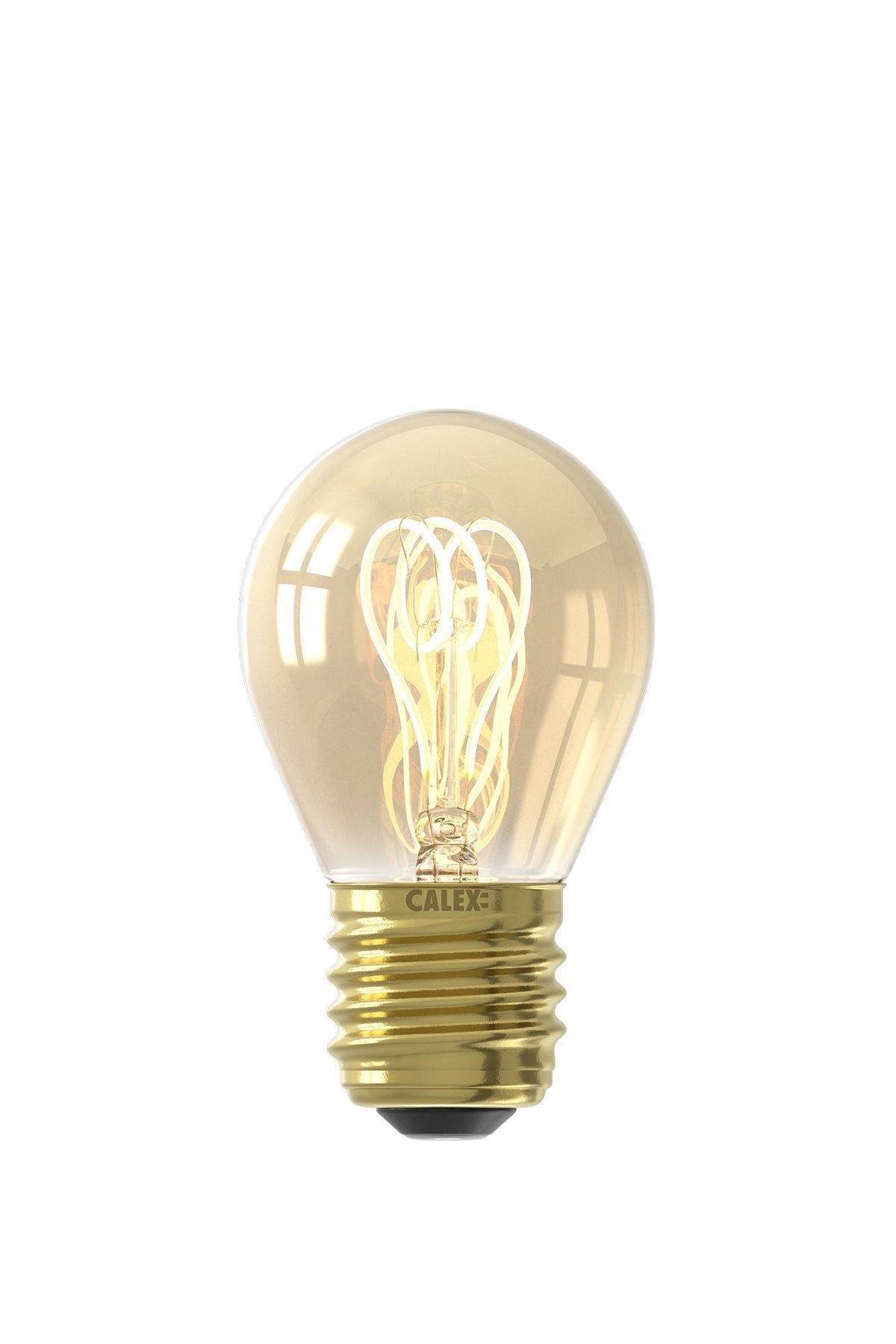 Calex Spiral Filament LED Lamp - E27 - P45 - Gold