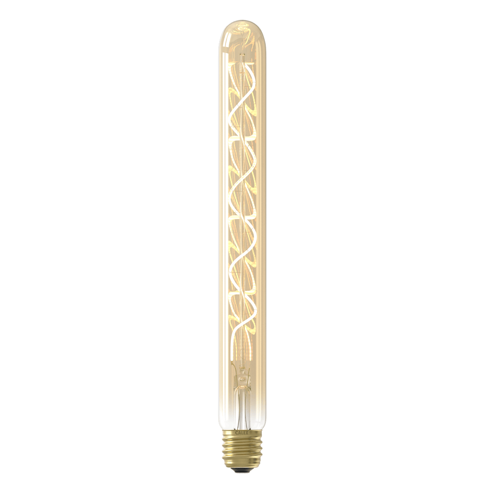Calex Spiral Filament LED Lamp - E27 - T32 - Gold
