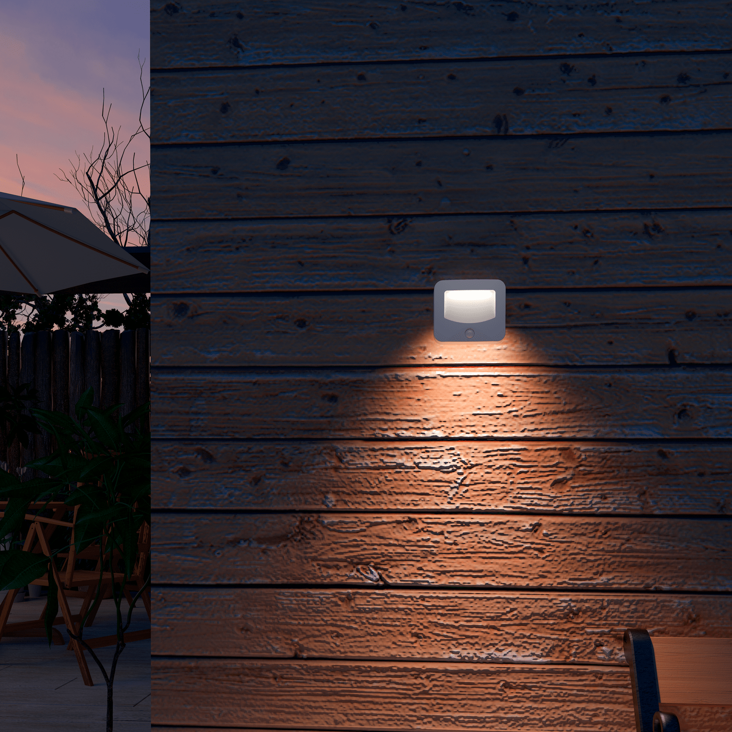 Calex Outdoor Motion Sensor Light – Wireless – White