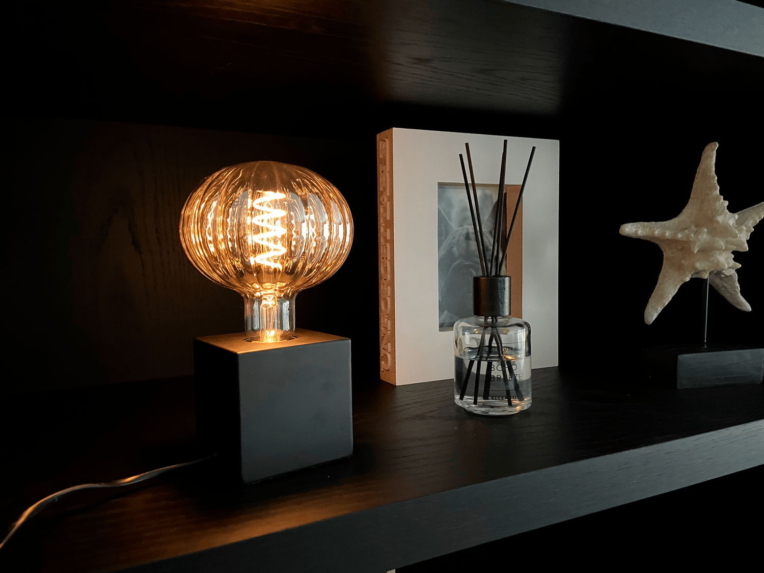 Calex Tafellamp Vierkant - E27 - Zwart