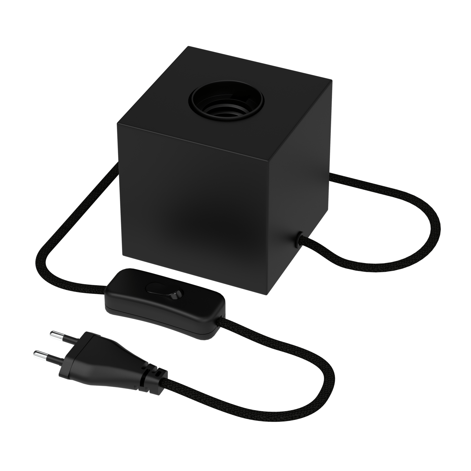 Calex Tafellamp Vierkant - E27 - Zwart