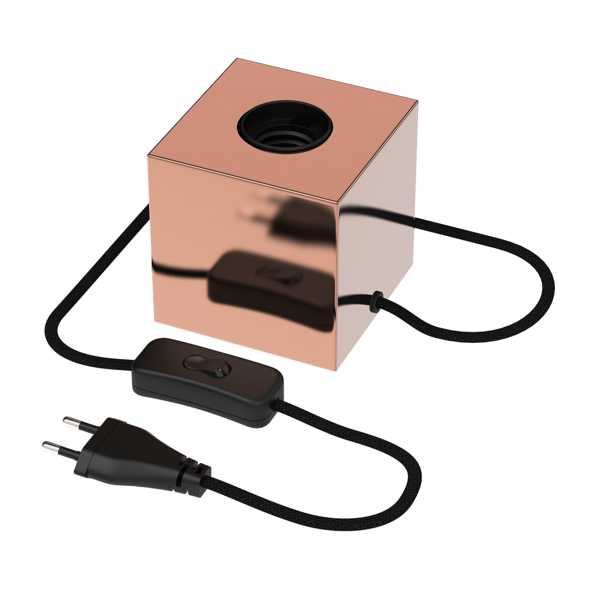 Calex TafelLamp Vierkant  - E27 - Koper - Excl. lichtbron