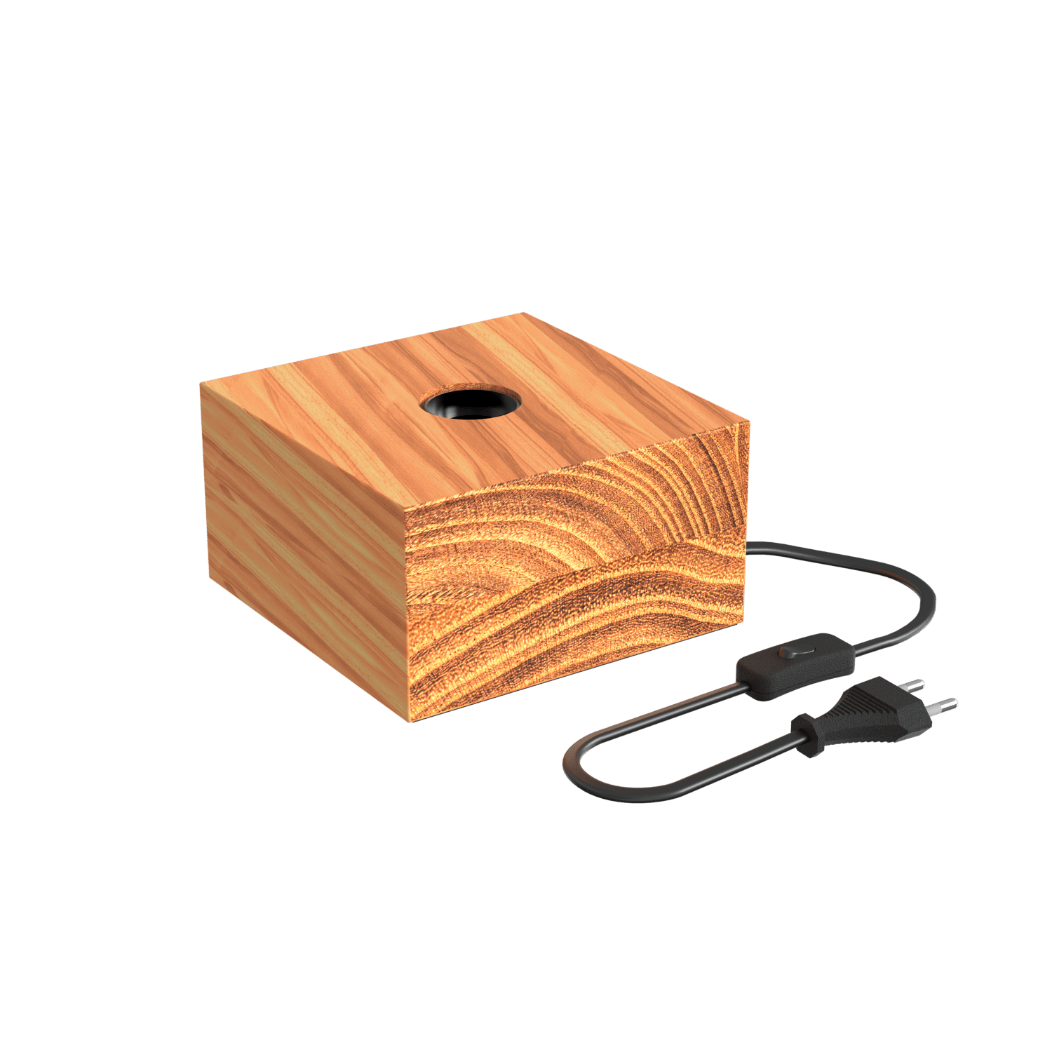 Calex Tafellamp Vierkant - E27 - FSC® Hout