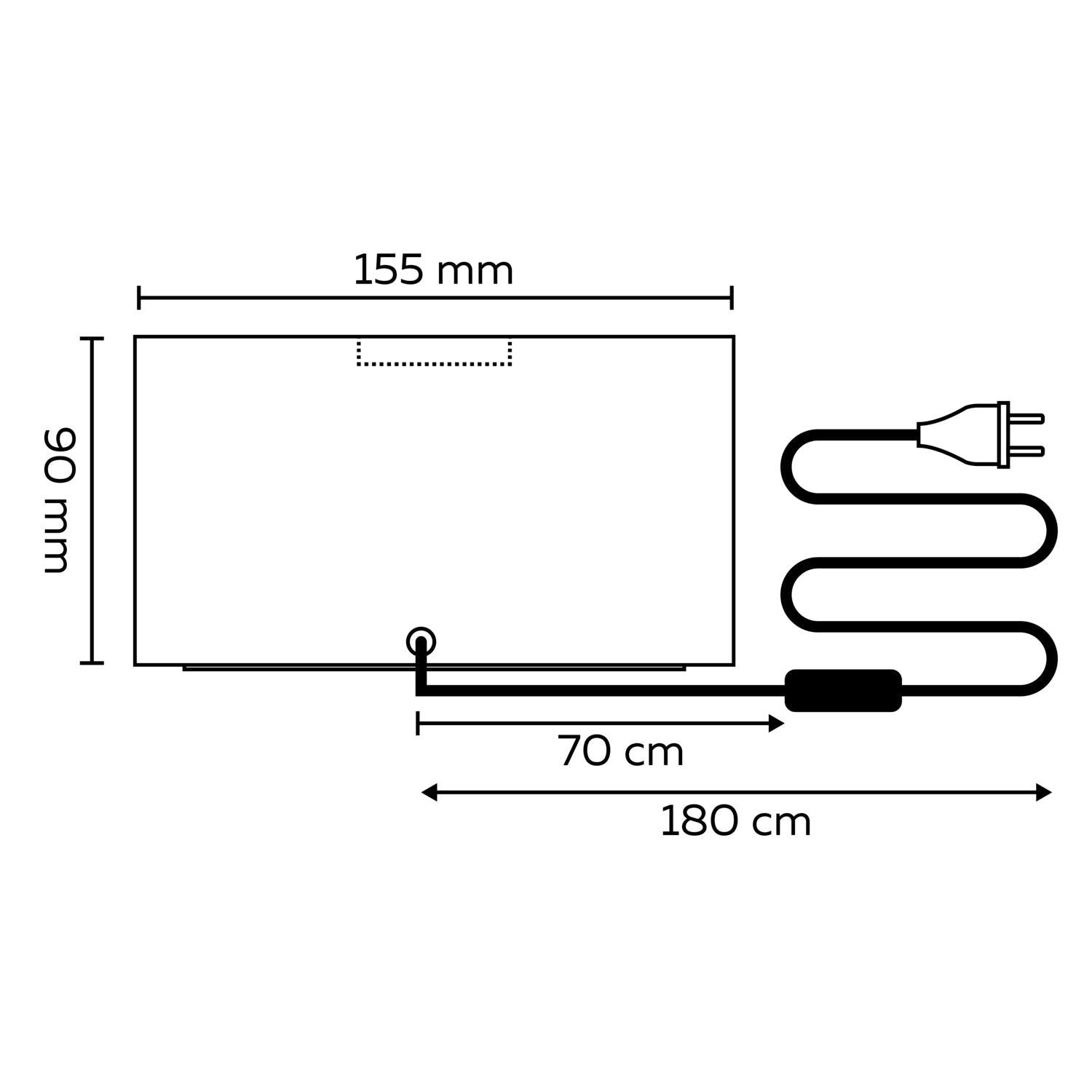 Calex Tafellamp Vierkant - E27 - FSC® Hout