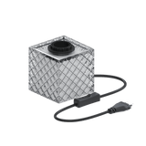 Calex TafelLamp Vierkant - E27 - Glas - Zwart/Wit