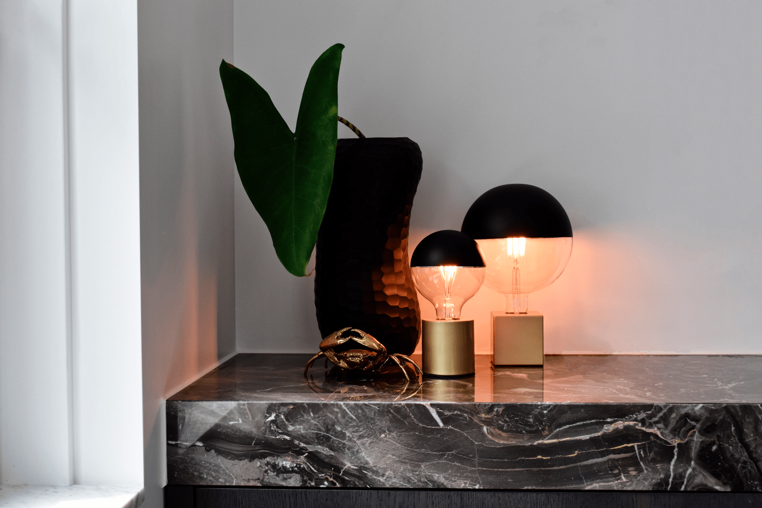 Calex TafelLamp Vierkant - E27 - Goud - Excl. Lichtbron