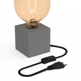 Calex TafelLamp Vierkant  - E27 - Grijs -  Excl. Lichtbron