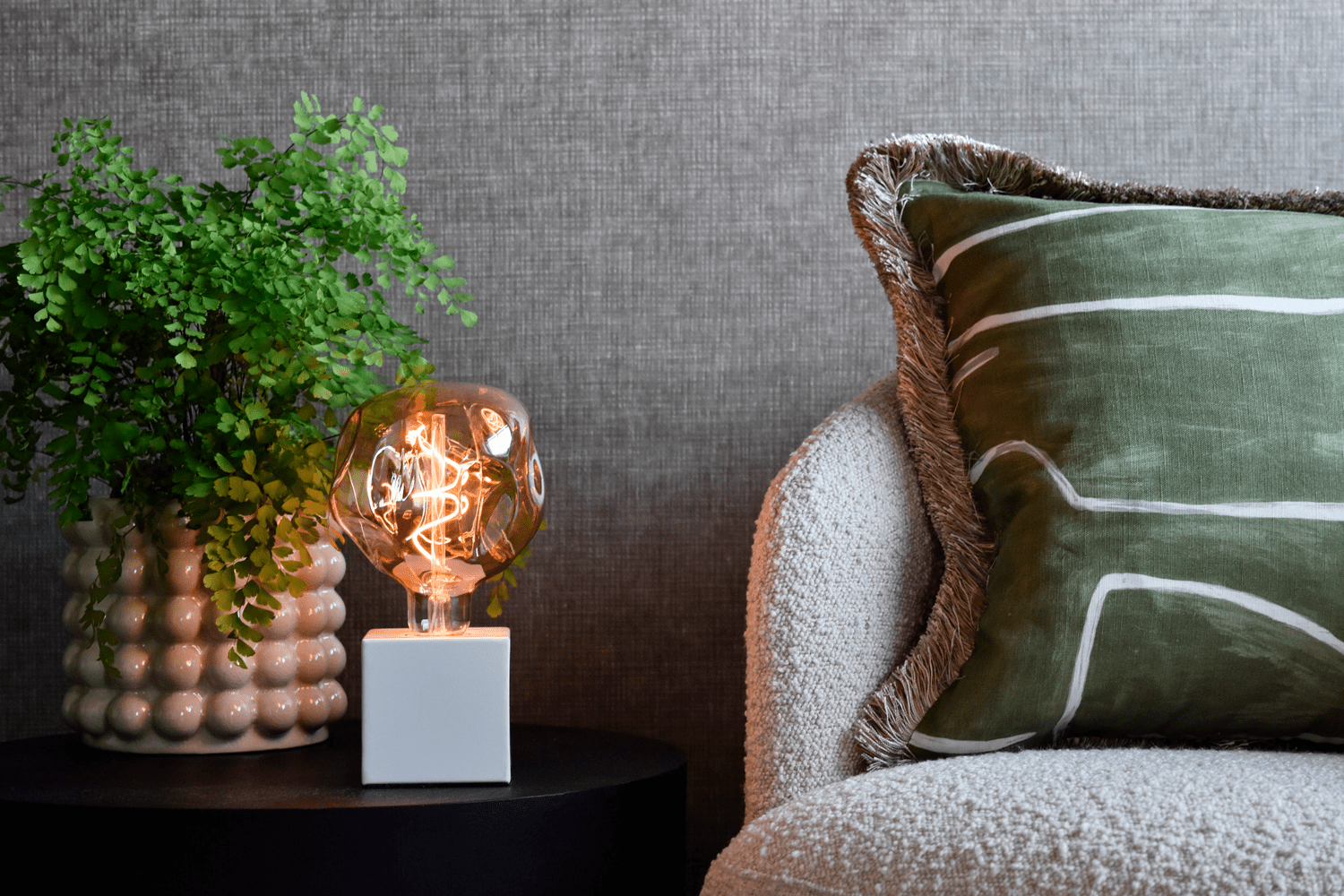 Calex TafelLamp Vierkant  - E27 - Wit -  Excl. Lichtbron