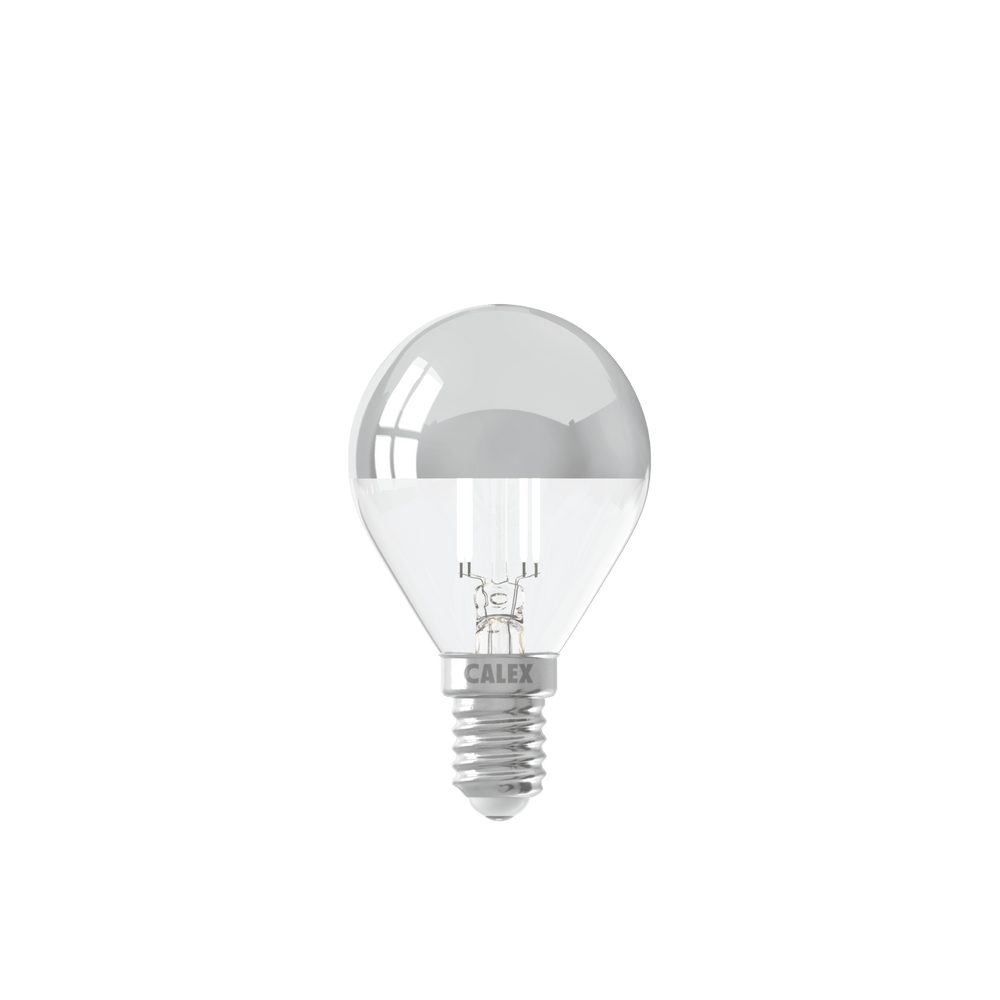 Calex Top Spiegel Lamp - E14 - Filament - P45 - Chroom