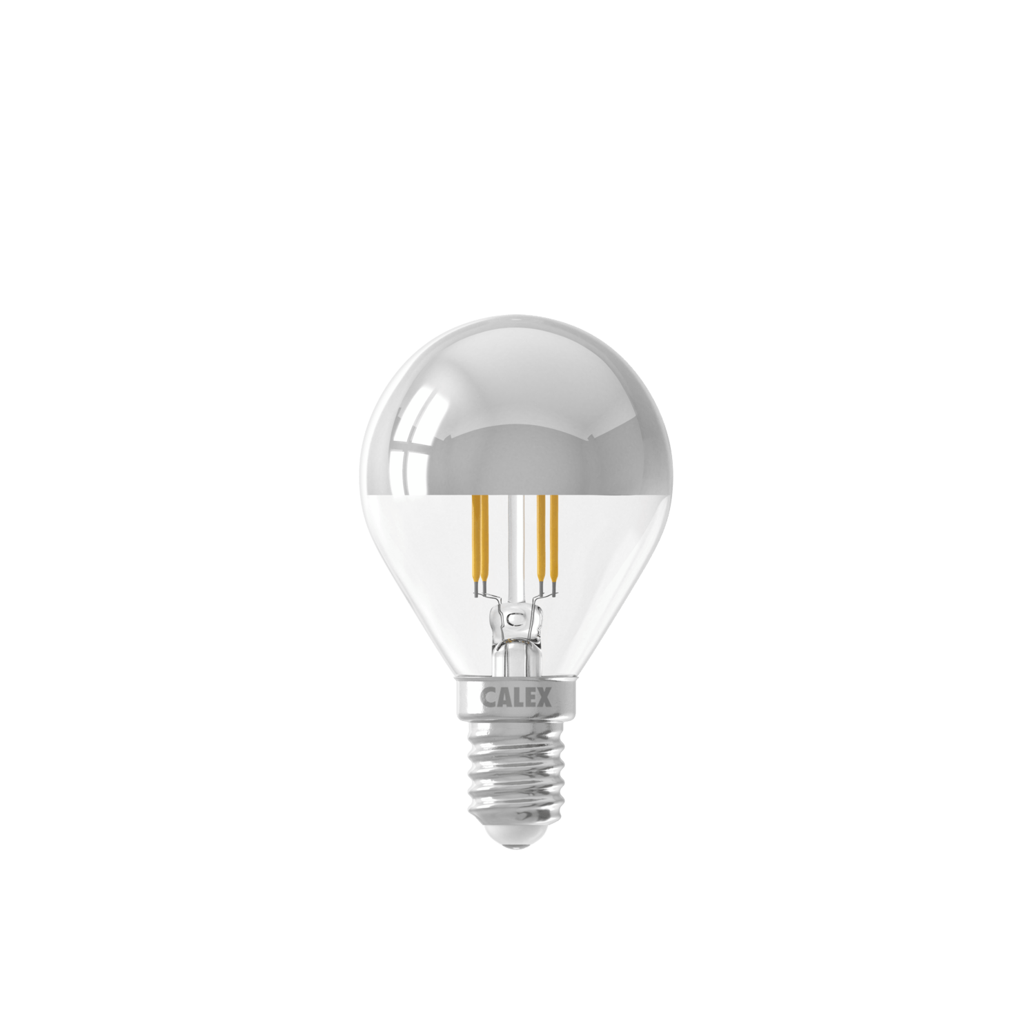 Calex Top Spiegel Lamp - E14 - Filament - P45 - Chroom