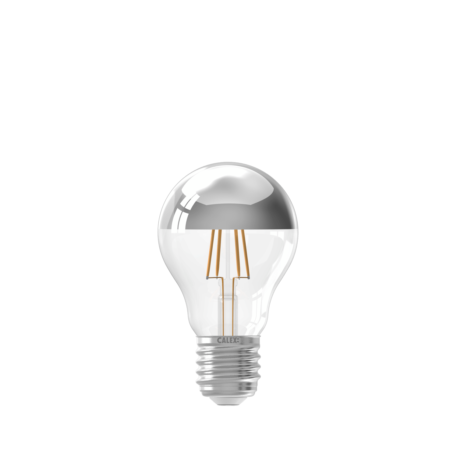 Calex Top Mirror Bulb - E27 - Filament - A60 - Chrome