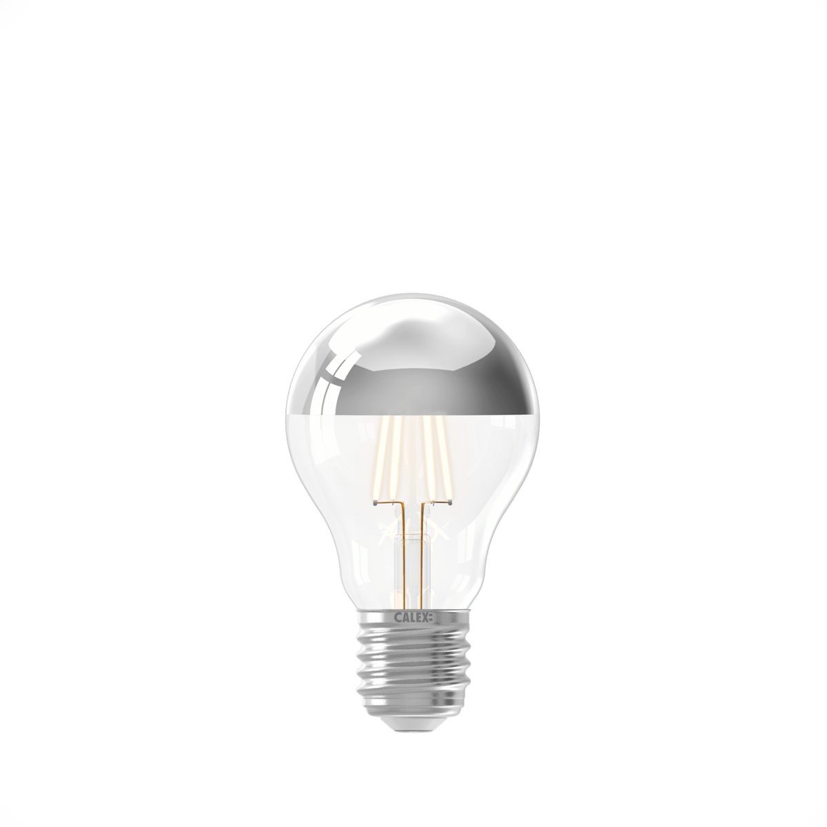 Calex Top Mirror Bulb - E27 - Filament - A60 - Chrome