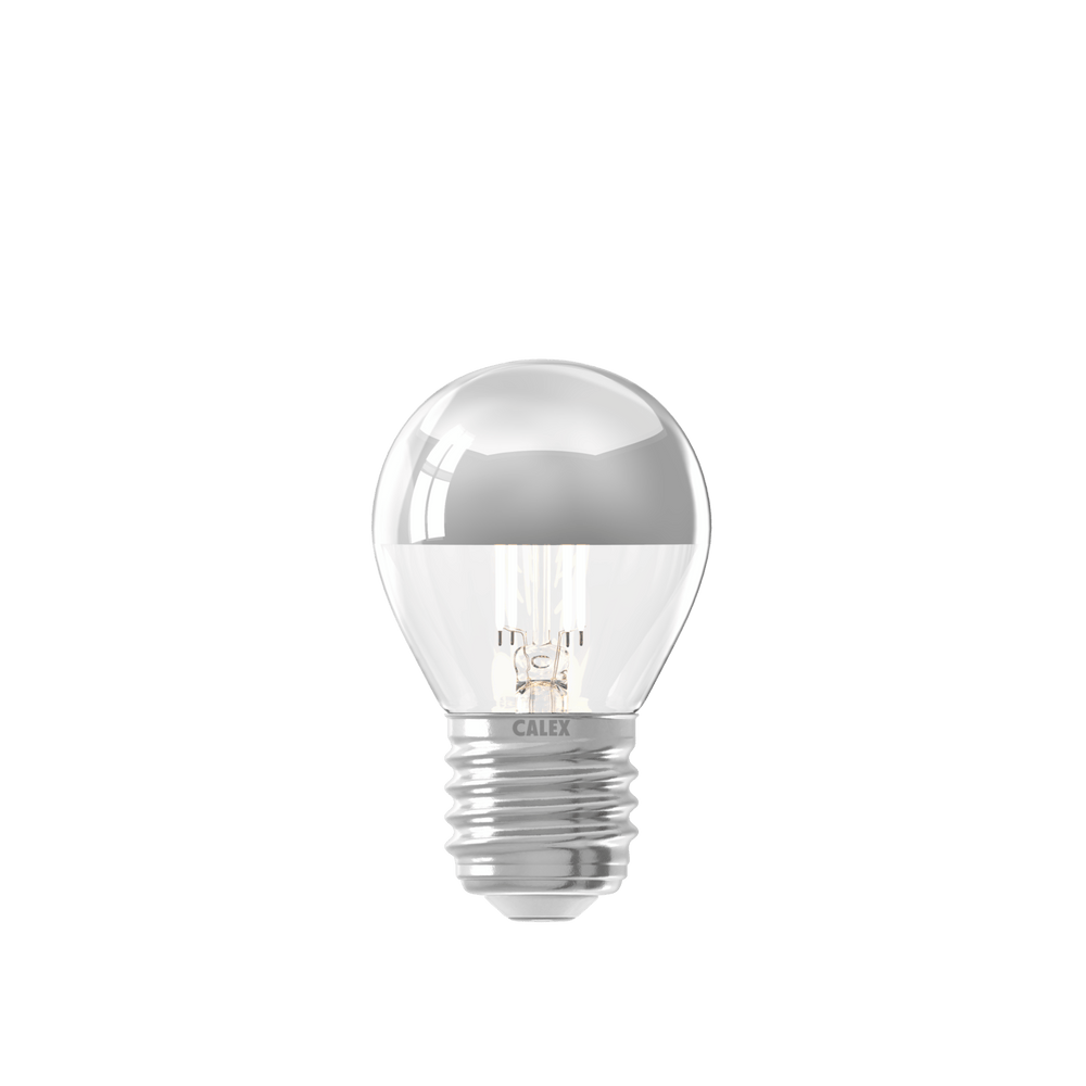 Calex Top Spiegel Lamp - E27 - Filament - P45 - Chroom