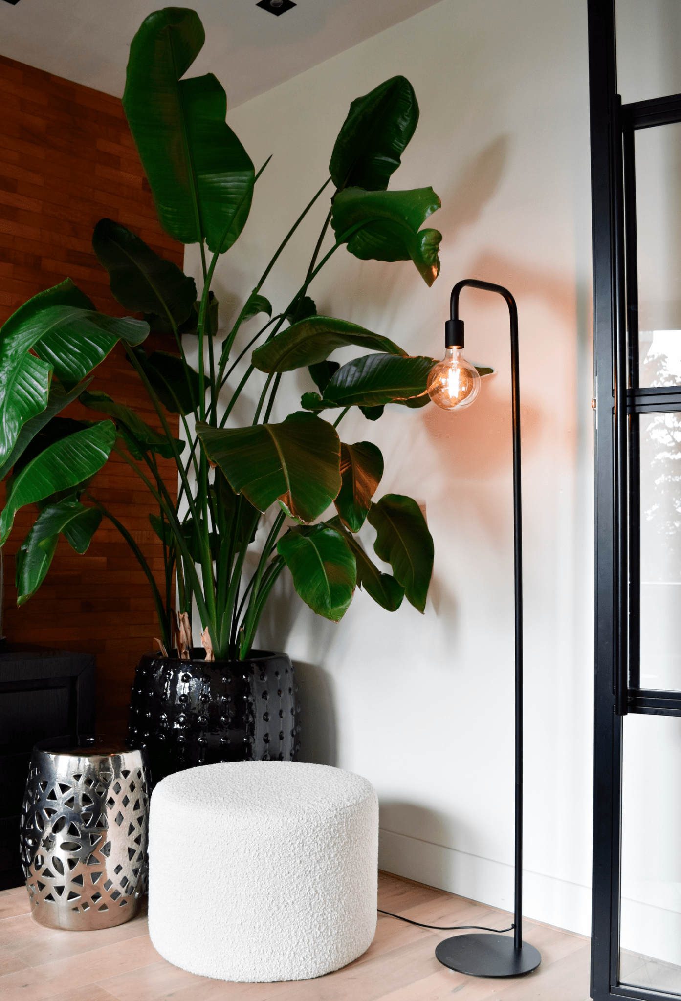 Calex U-Line Vloerlamp - E27 - Zwart