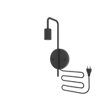 Calex Wandlamp - E27 - Zwart