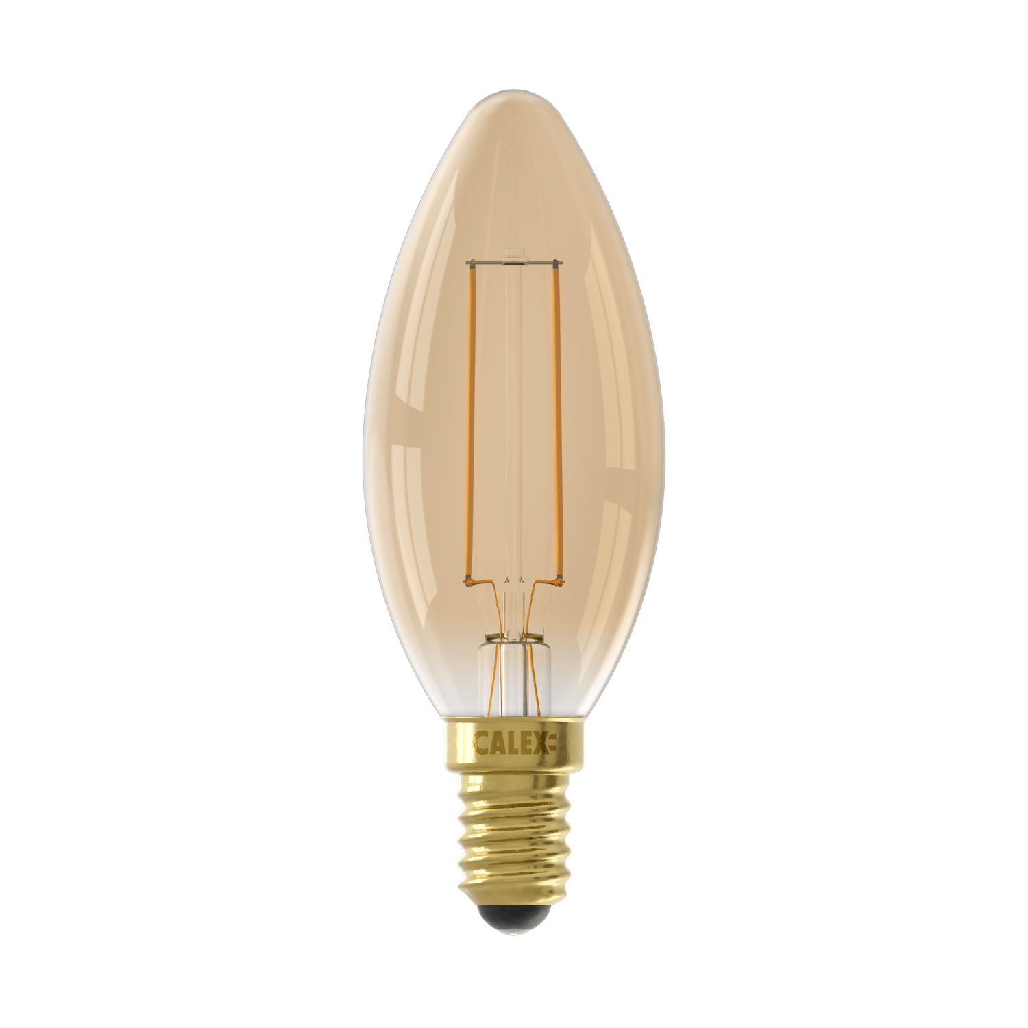 Calex Warm Filament LED Lamp - E14 - B35 - Goud