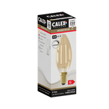 Calex Warm Filament LED Lamp - E14 - B35 - Goud