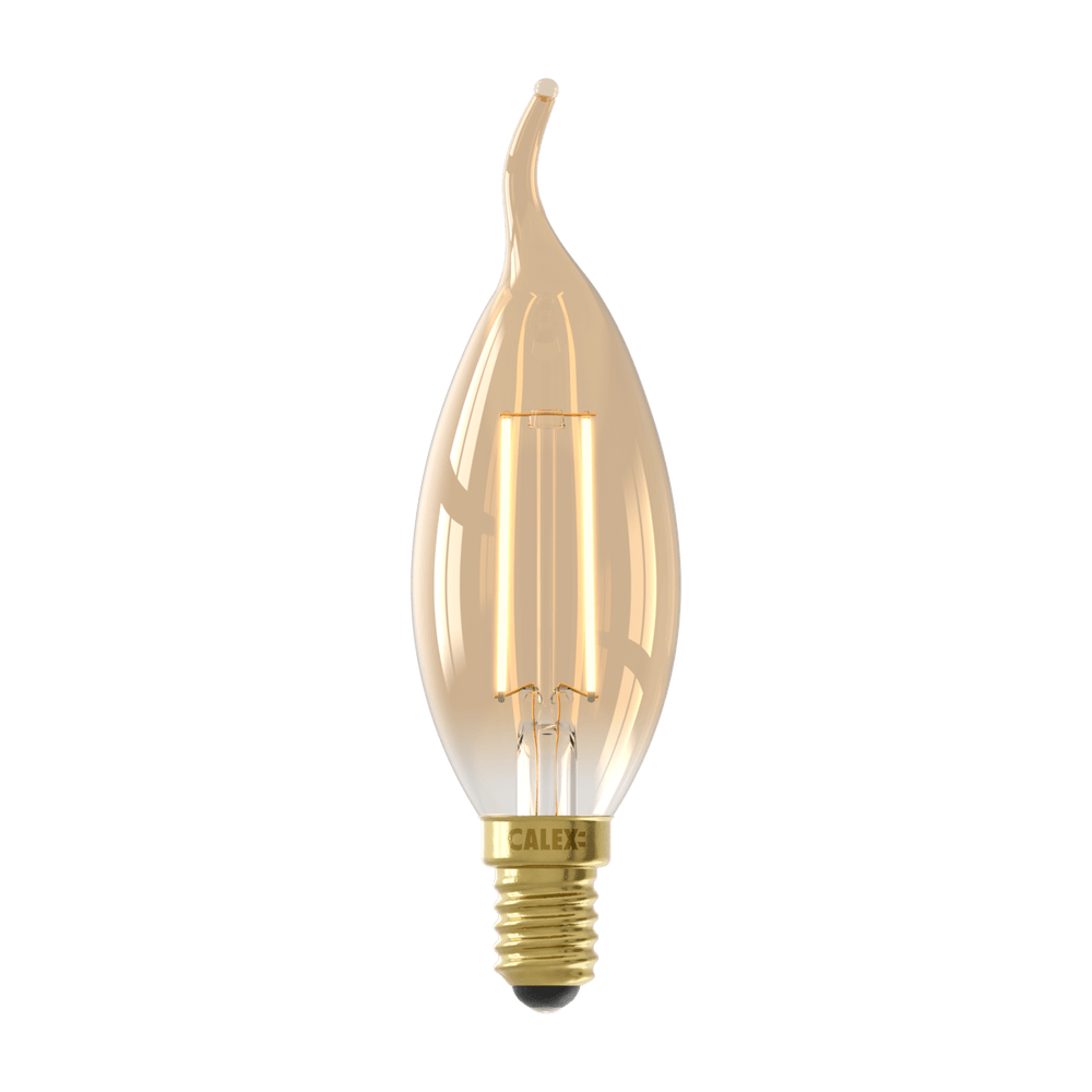 Calex Warm Filament LED Lamp - E14 - BXS35 - Gold
