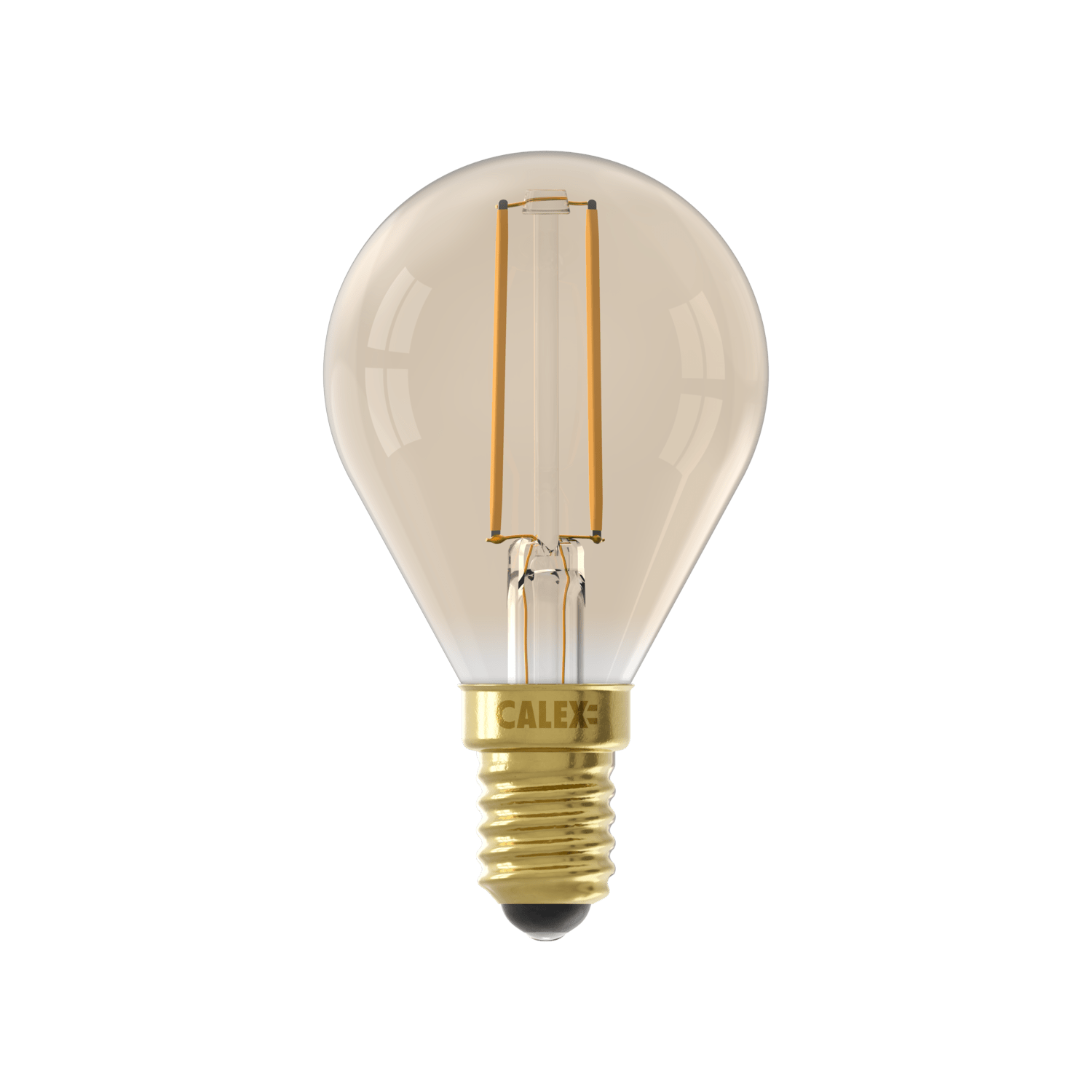 Calex Warm Filament LED Lamp - E14 - P45 - Goud