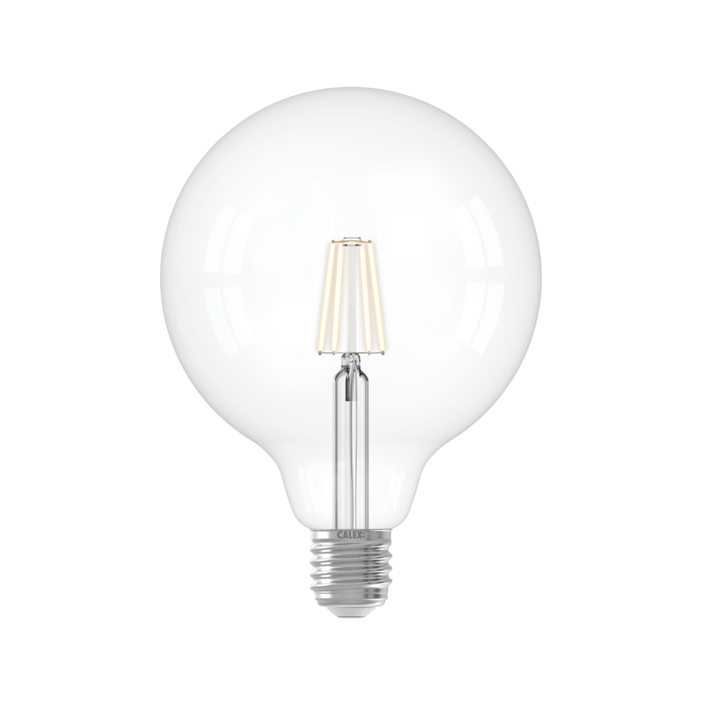 Calex Warm Filament LED Lamp - E27 - G125 - Helder - 4.5W - Dimbaar