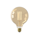 Calex Warm Filament LED Bulb - E27 - G125 - Gold