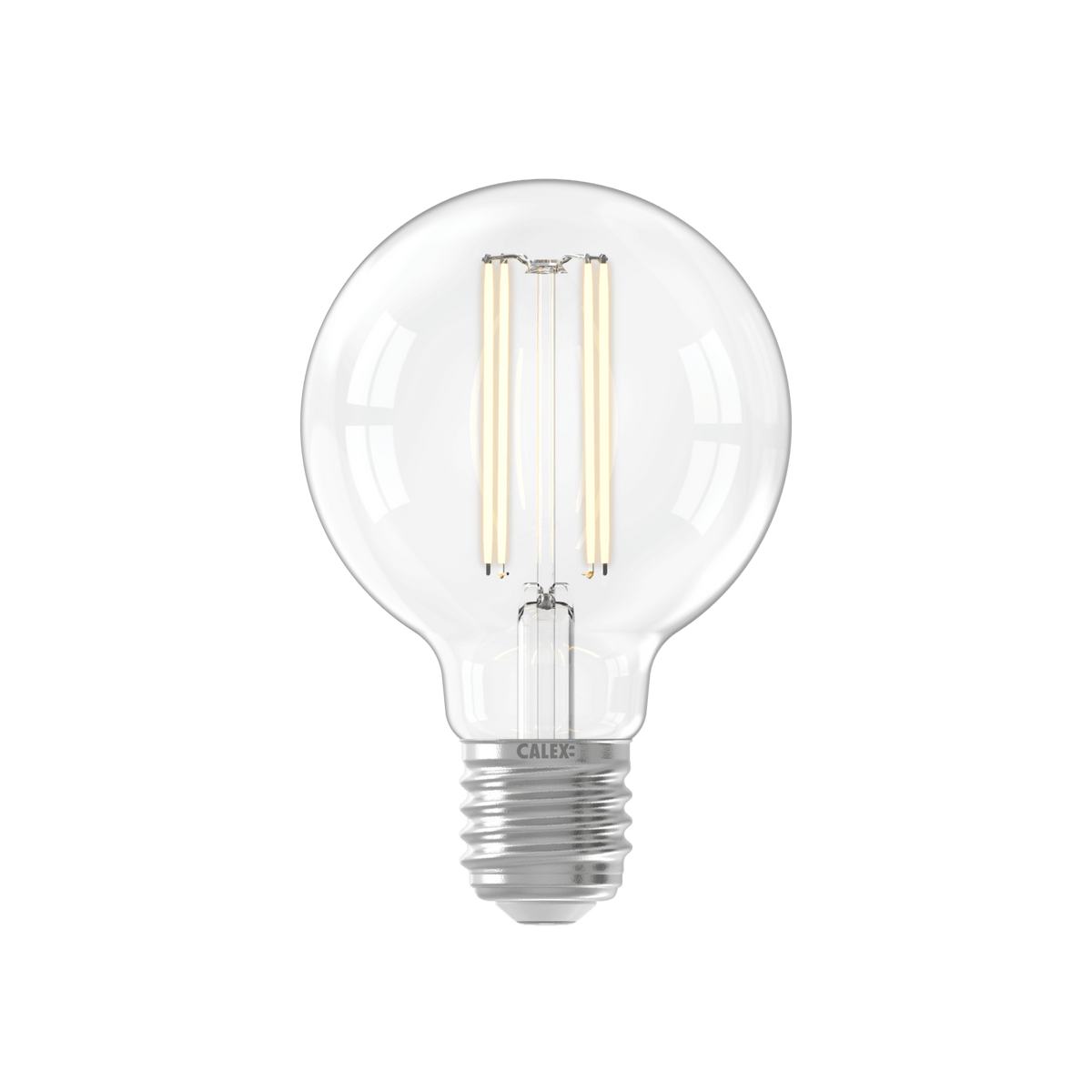 Calex Warm Filament LED Lamp - E27 - G80 - Clear - 3.5W - Dimmable
