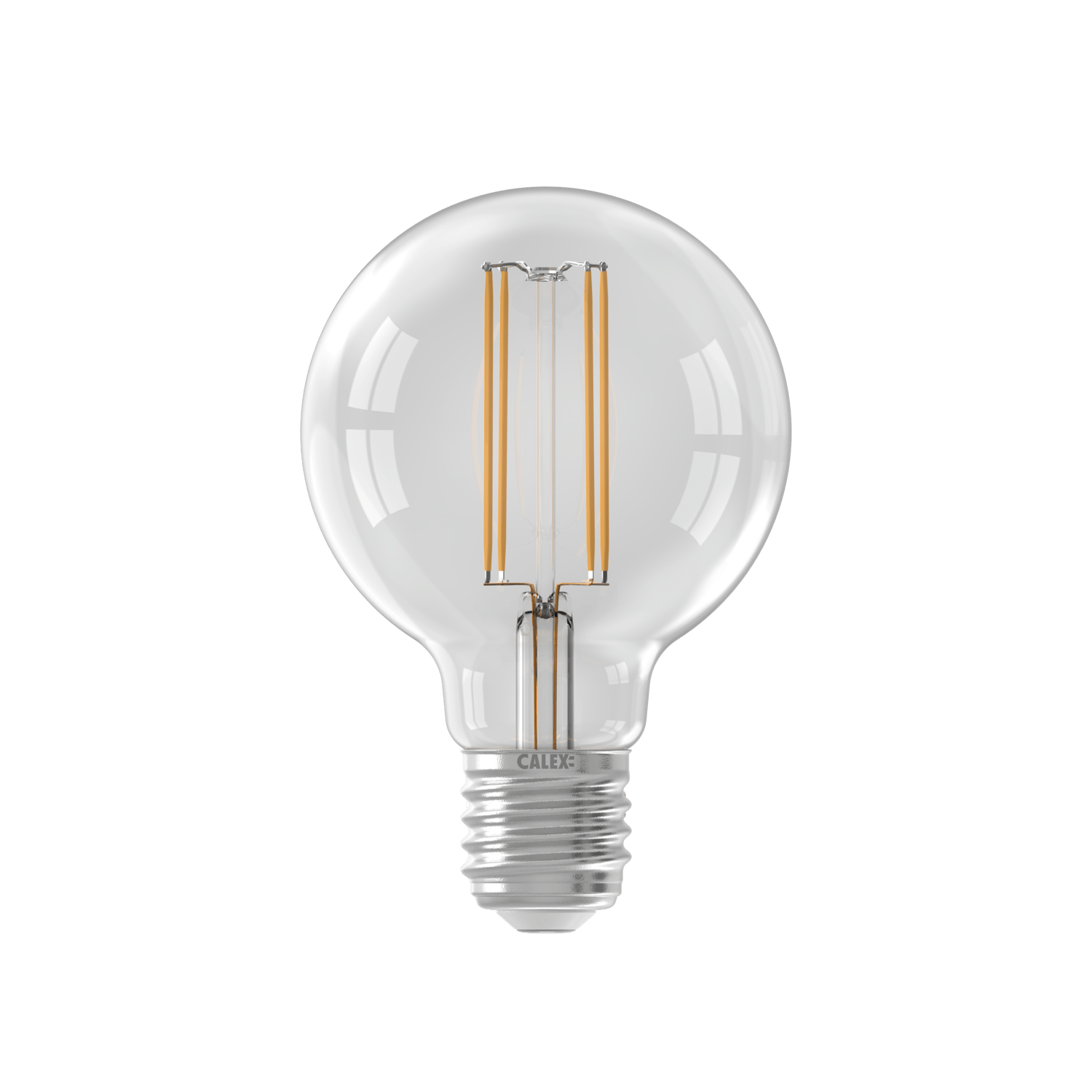 Calex Warm Filament LED Lamp - E27 - G80 - Clear - 3.5W - Dimmable