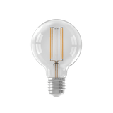 Calex Warm Filament LED Lamp - E27 - G80 - Clear - 3.5W - Dimmable
