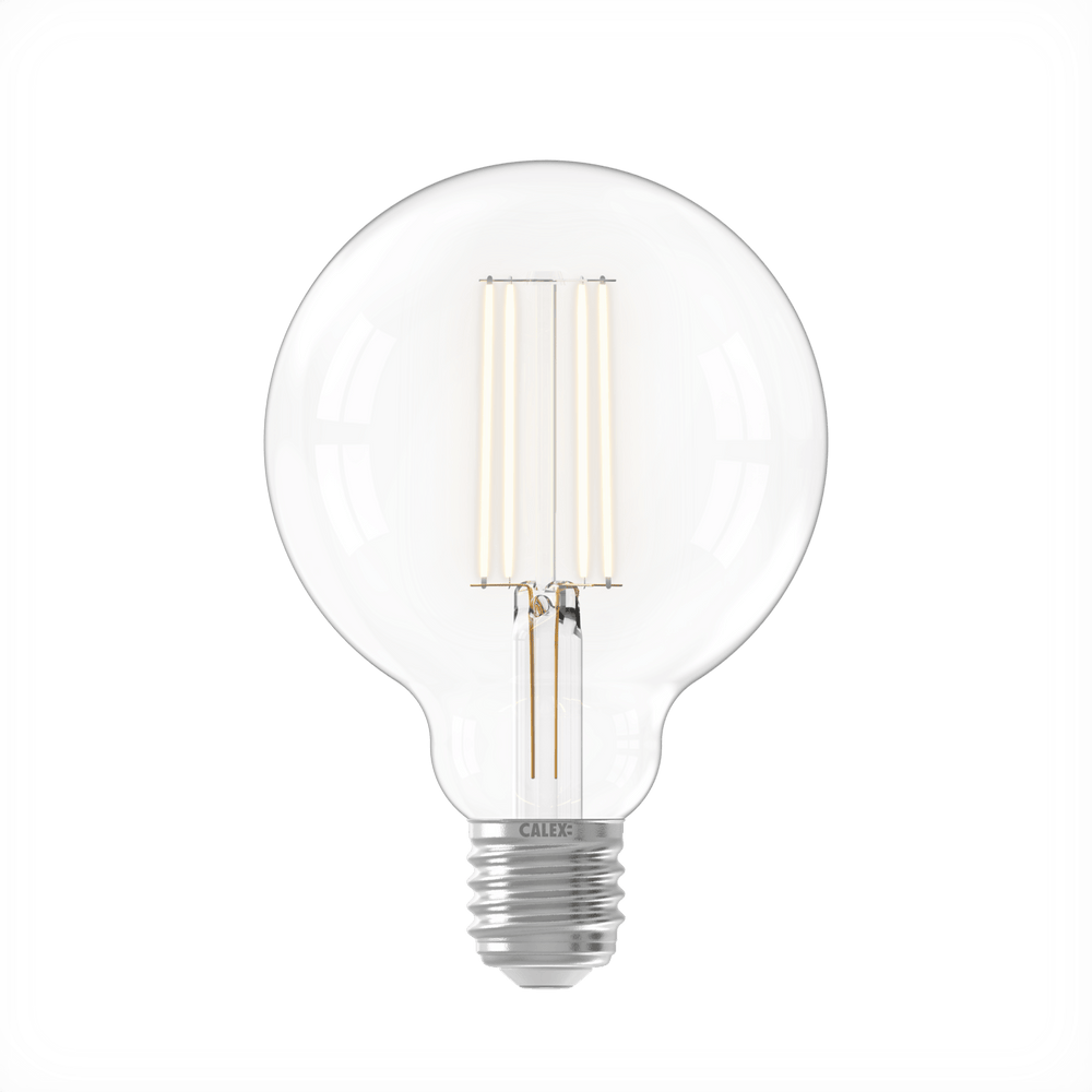 Calex Warm Filament LED Lamp - E27 - G95 - Helder - 4.5W - Dimbaar