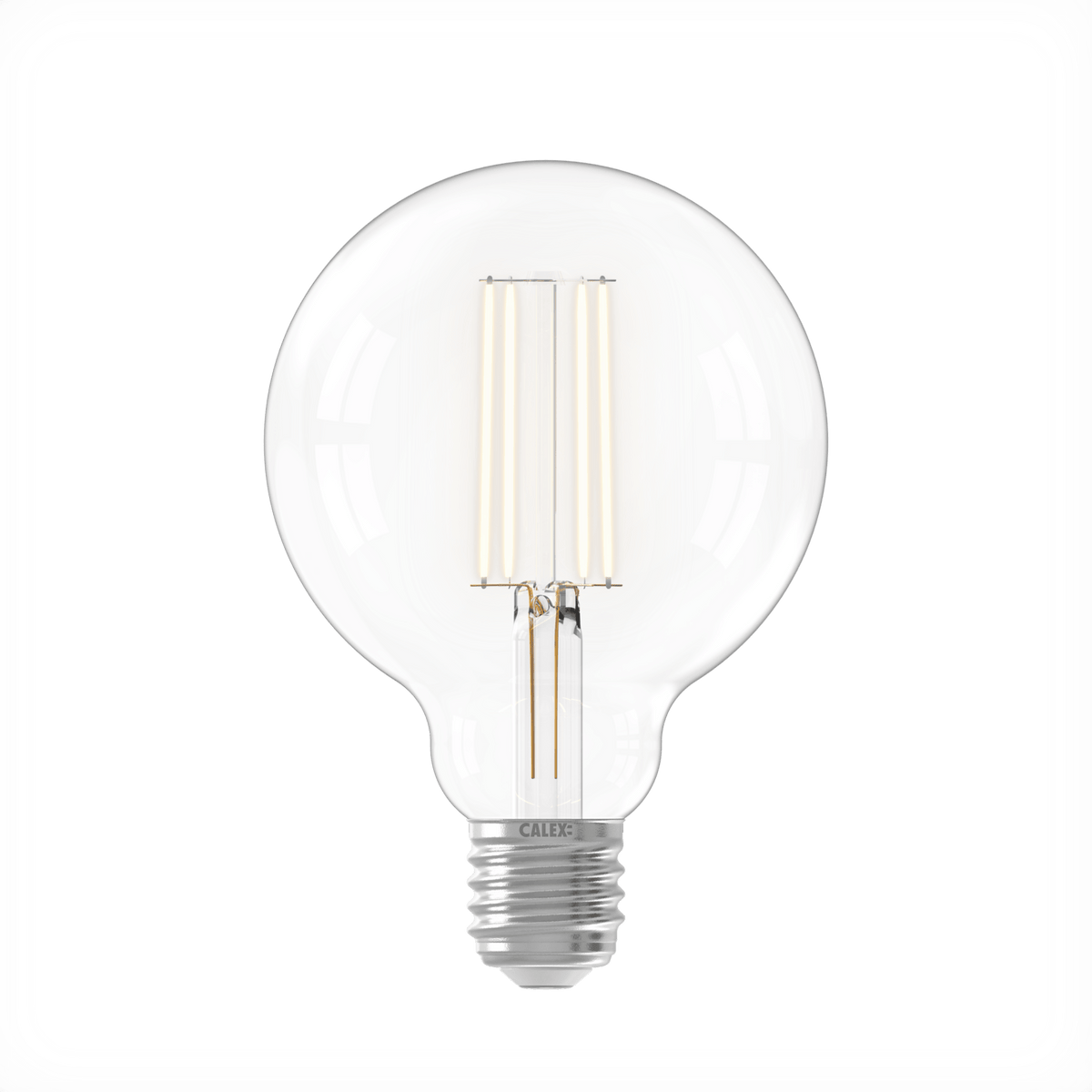 Calex Warm Filament LED Lamp - E27 - G95 - Helder - 4.5W - Dimbaar