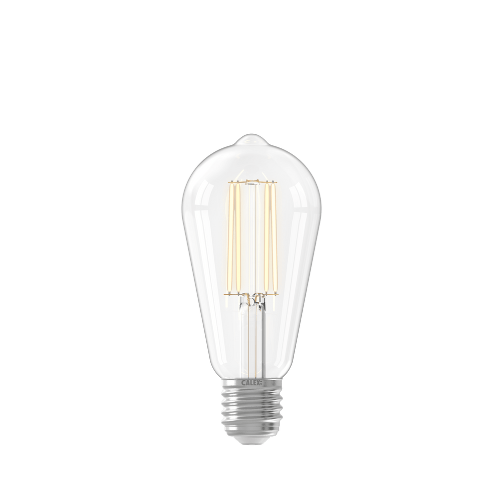 Calex Warm Filament LED Lamp - E27 - ST64 - Helder - 3.5W - Dimbaar