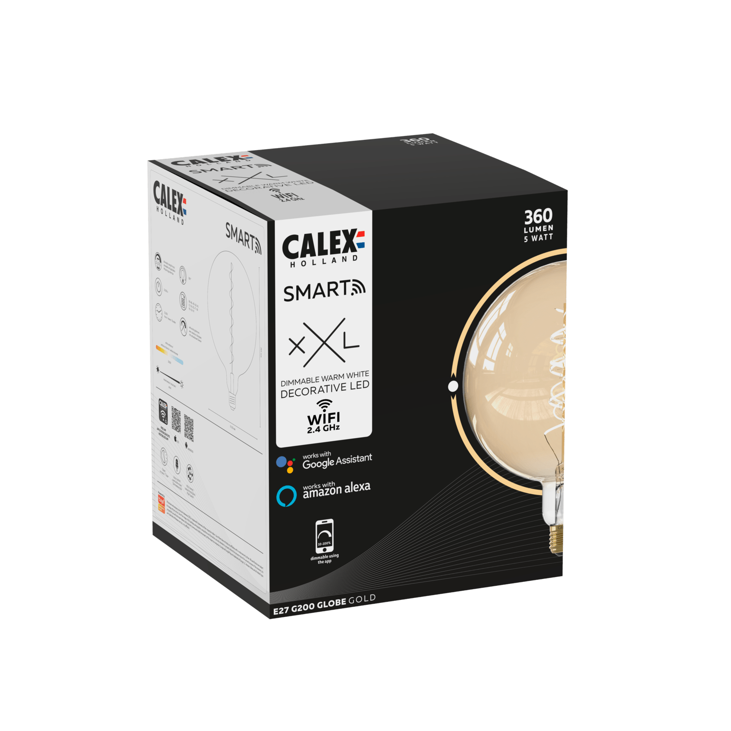Calex Smart XXL Kalmar Gold - E27 - 6W - Dimmable