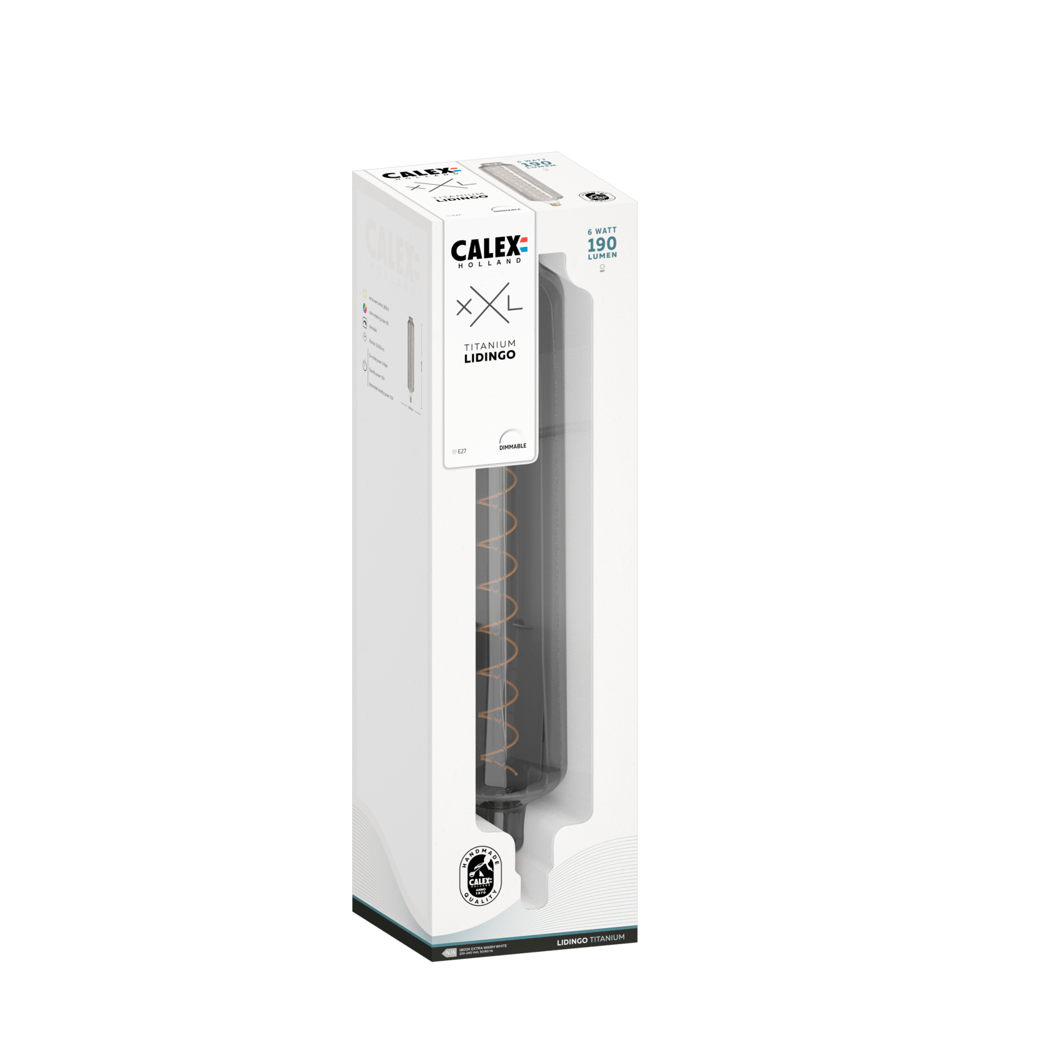 Calex XXL Lidingo LED Lamp - E27 - Titanium