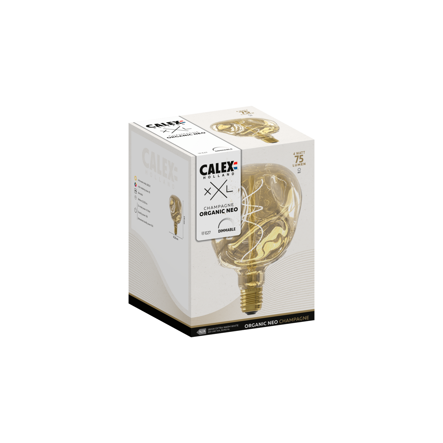 Calex XXL Organic NEO LED Bulb Champagne - E27