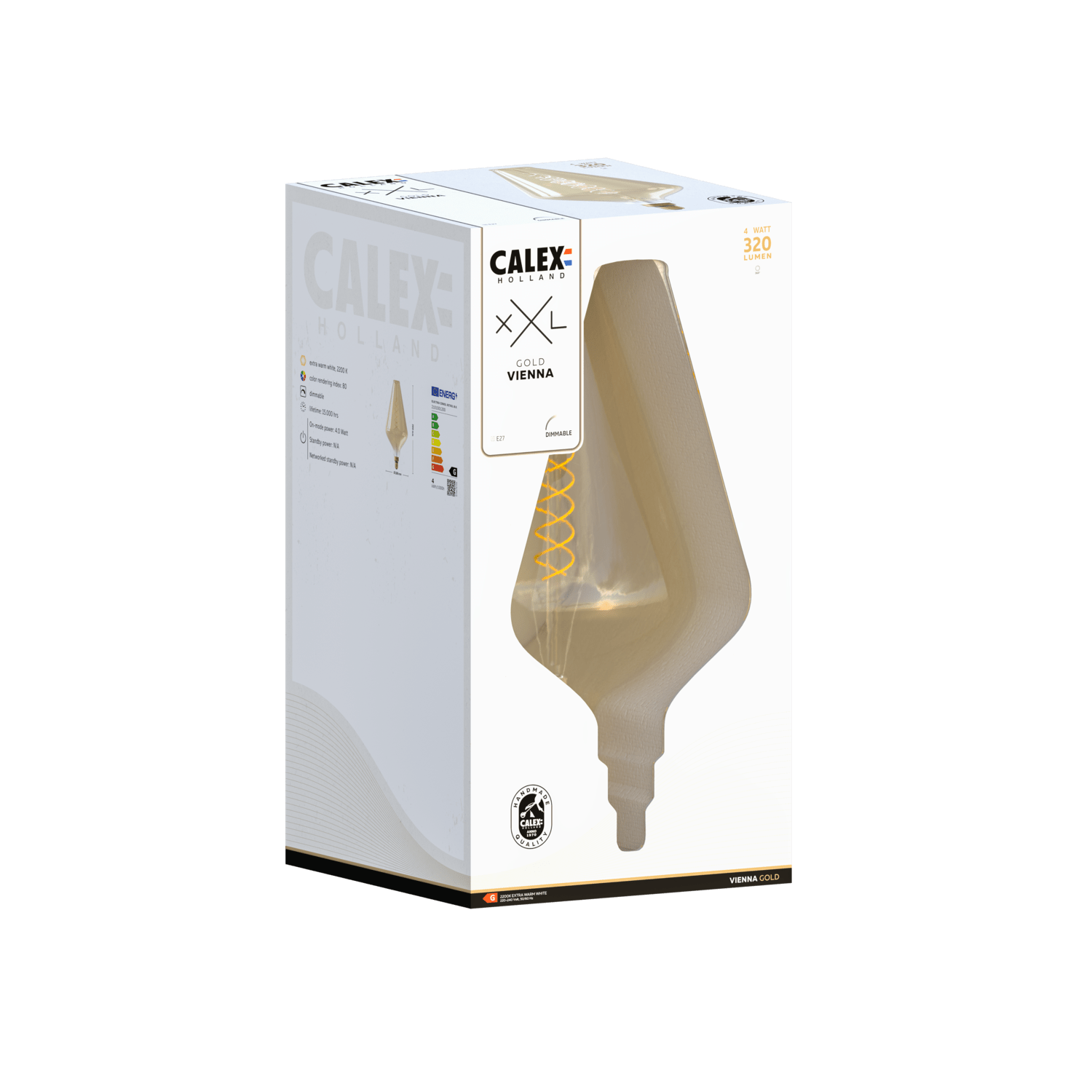 Calex XXL Wenen LED Lamp - E27 - Goud